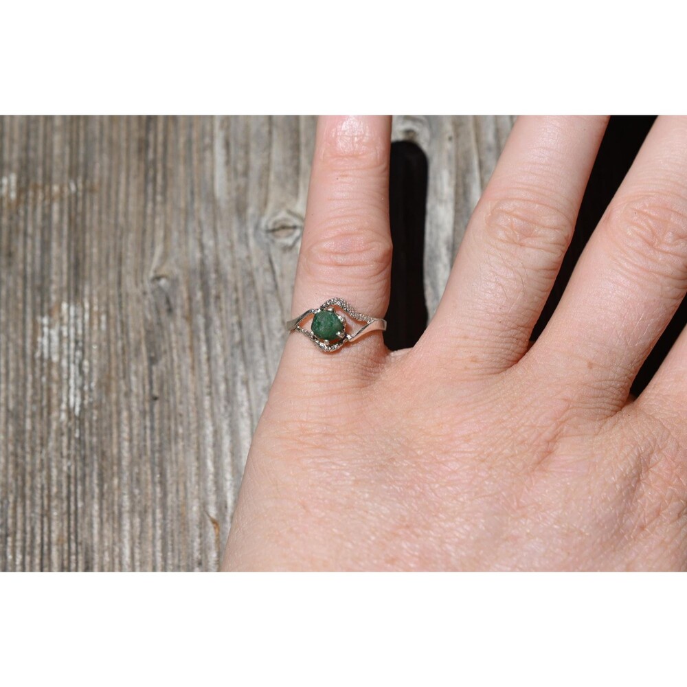 Engagement ring Emerald s, Natural Real and Raw, size 3 4 5 6 7 8 9 10 11 12